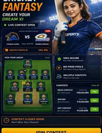 IPL Score (ipl live score) fantasy cricket & matchday visual 3